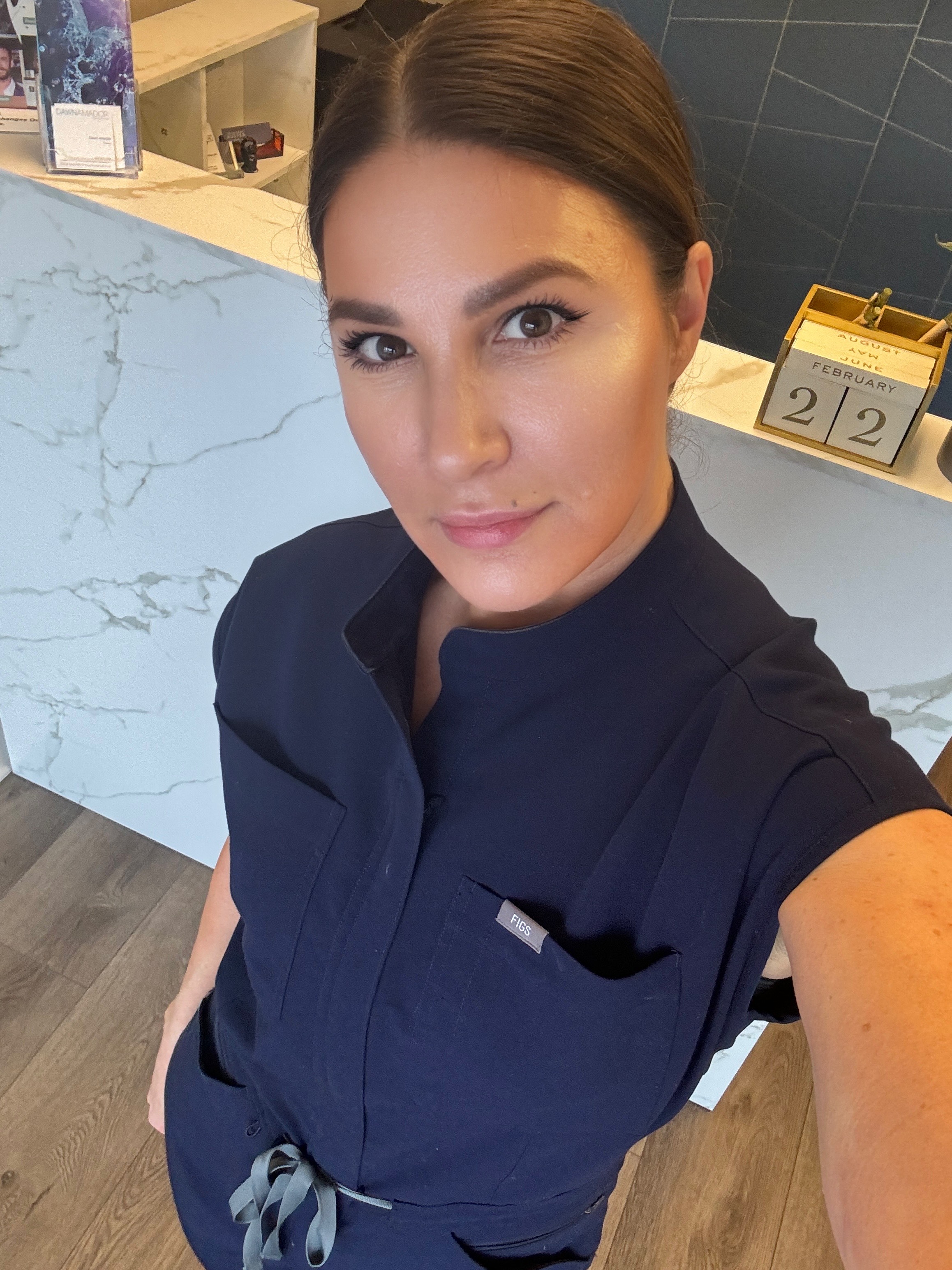 Dawn Amador at her skincare studio
